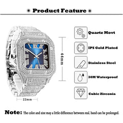 Ice Out Diamond Square Watch